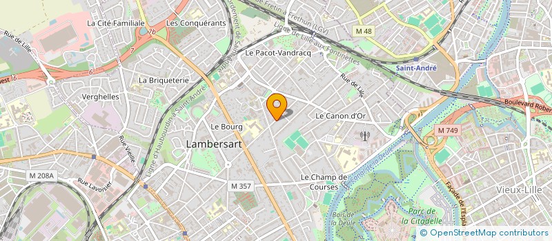 localisation de l'entreprise ESB + à LAMBERSART