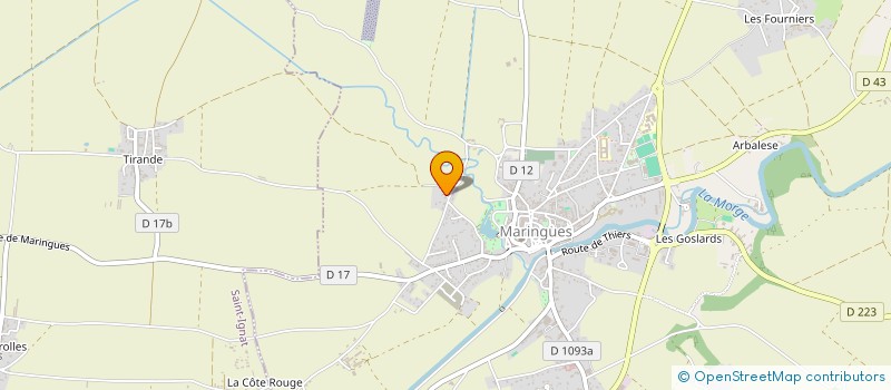 localisation de l'entreprise ESB  MARINGUES