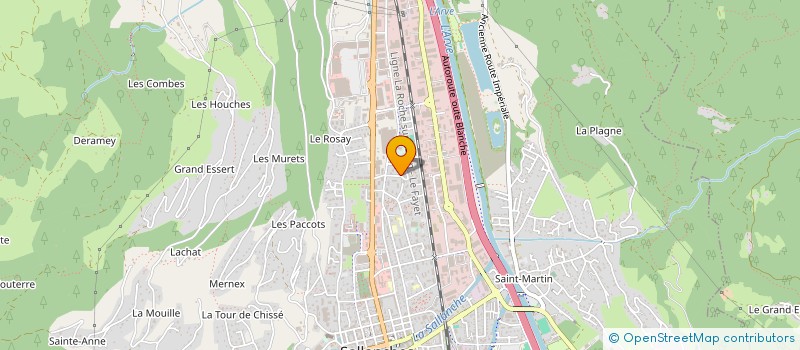 localisation de l'entreprise ESB CONSTRUCTION  SALLANCHES