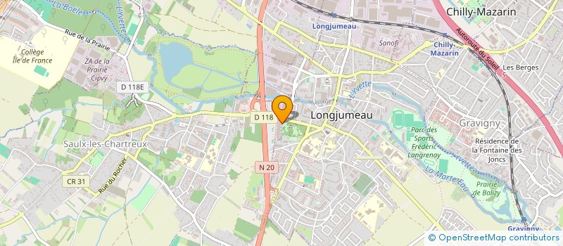 localisation de l'entreprise ESBA à LONGJUMEAU