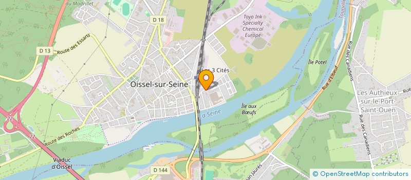 localisation de l'entreprise ESBAT  OISSEL