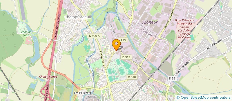 localisation de l'entreprise ESBE à CHALON-SUR-SAONE