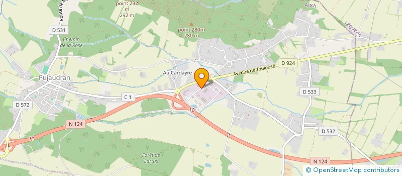 localisation de l'entreprise ESBELT à PUJAUDRAN