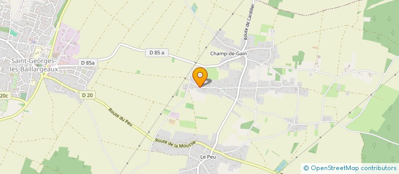 localisation de l'entreprise ESBIM (ENERGIE SOLAIRE & BIOMASSE INSTALLATION & MAINTENANCE)  SAINT-GEORGES-LES-BAILLARGEAUX