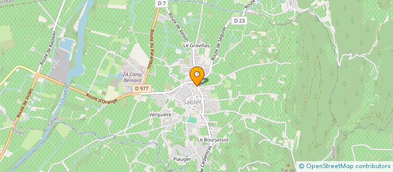 localisation de l'entreprise ESBJ  GIGONDAS