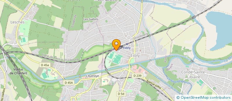 localisation de l'entreprise ESBLY AMBULANCES à ESBLY