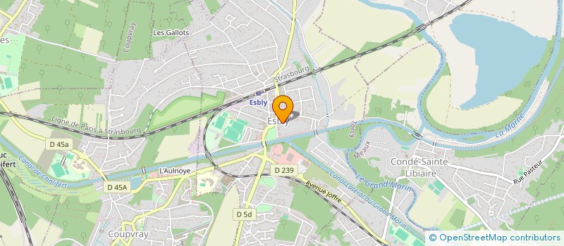 localisation de l'entreprise ESBLY GYMNASTIQUE VOLONTAIRE à ESBLY