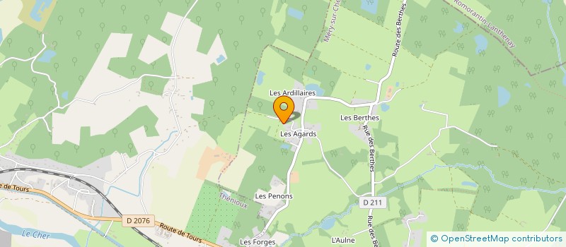 localisation de l'entreprise ESBRA  MERY-SUR-CHER