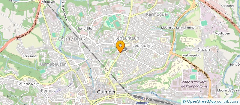 localisation de l'entreprise ESC à QUIMPER