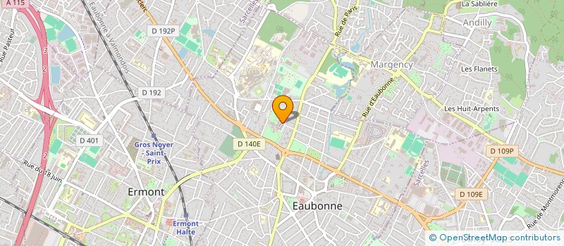 localisation de l'entreprise ESC ELECTRICITE à EAUBONNE