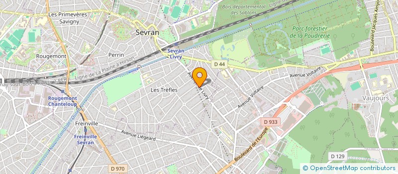 localisation de l'entreprise ESC ENTREPRISE DE SERRURERIE ET CLOTURES  SEVRAN