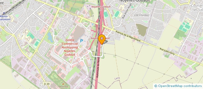 localisation de l'entreprise ESC IMMO  NOYELLES-GODAULT