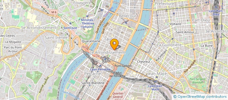 localisation de l'entreprise ESC LYON 2  LYON