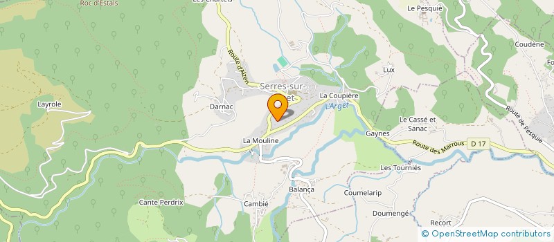 localisation de l'entreprise ESC NEGOCE à SERRES-SUR-ARGET