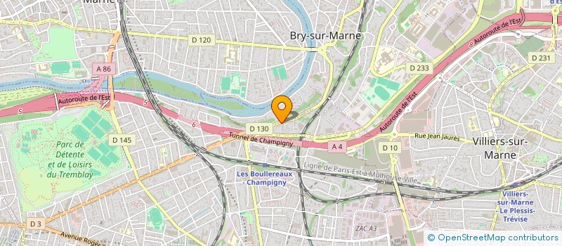 localisation de l'entreprise ESC PEINTURE à CHAMPIGNY-SUR-MARNE