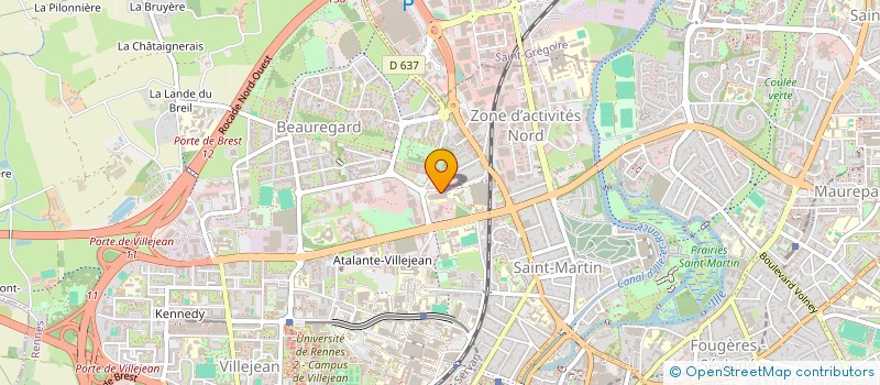 localisation de l'entreprise ESC RENNES ALUMNI à RENNES