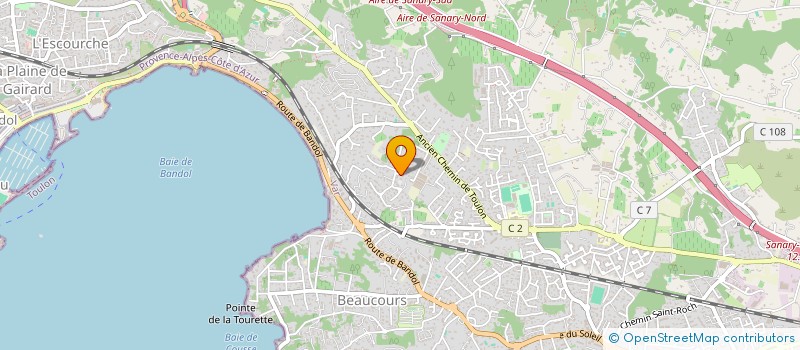localisation de l'entreprise ESC SANARY à SANARY-SUR-MER