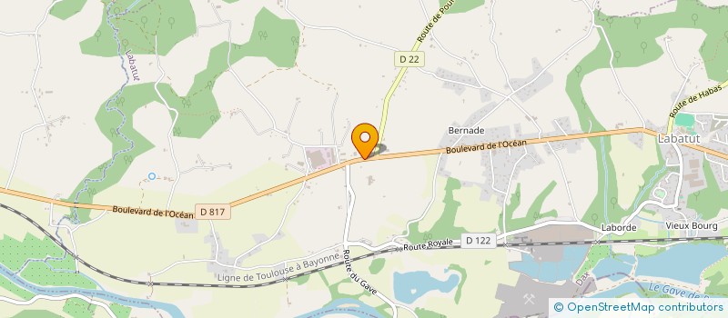 localisation de l'entreprise ESC-YMO 2  LABATUT