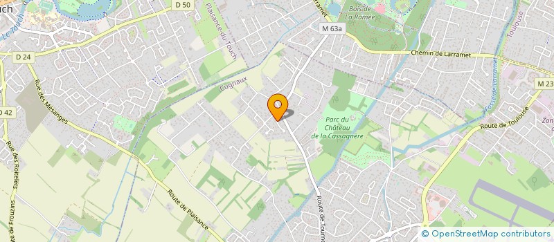 localisation de l'entreprise ESC-YMO  CUGNAUX