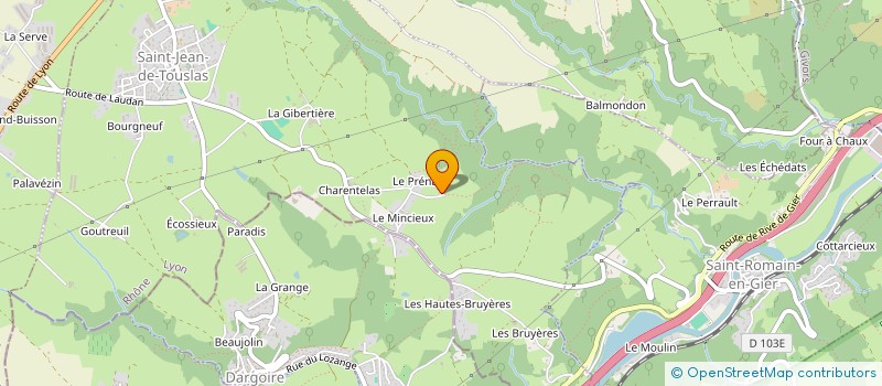 localisation de l'entreprise ESCA à BEAUVALLON