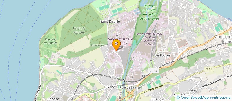 localisation de l'entreprise ESCA CONCEPT à THONON-LES-BAINS