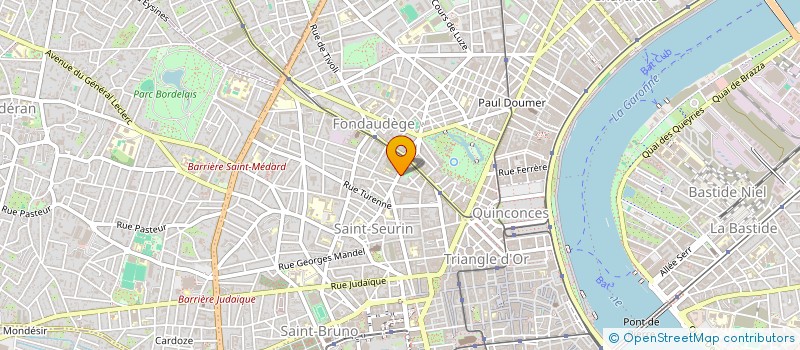localisation de l'entreprise ESCAAD à BORDEAUX