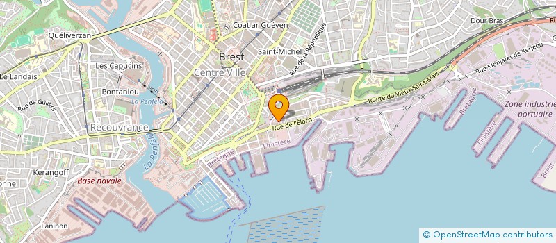 localisation de l'entreprise ESCABREST  BREST