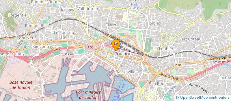 localisation de l'entreprise ESCACHAT 83  TOULON