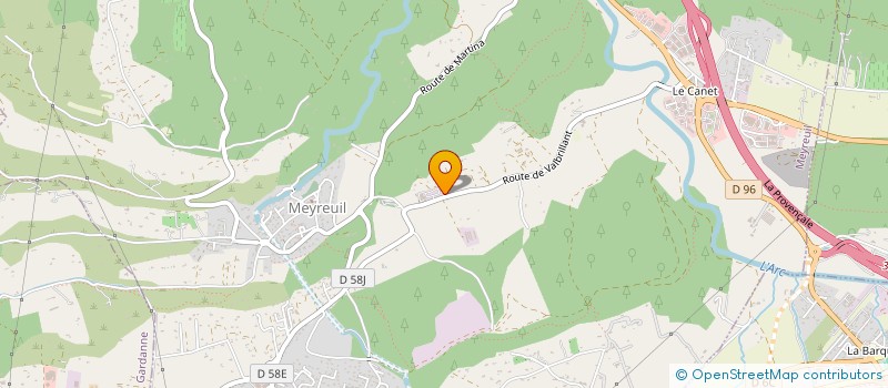 localisation de l'entreprise ESCADRILLE  MEYREUIL