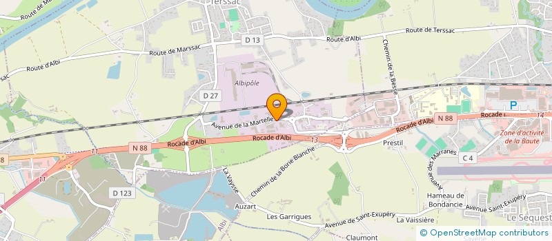 localisation de l'entreprise ESCAFFRE PRODUCTION à TERSSAC