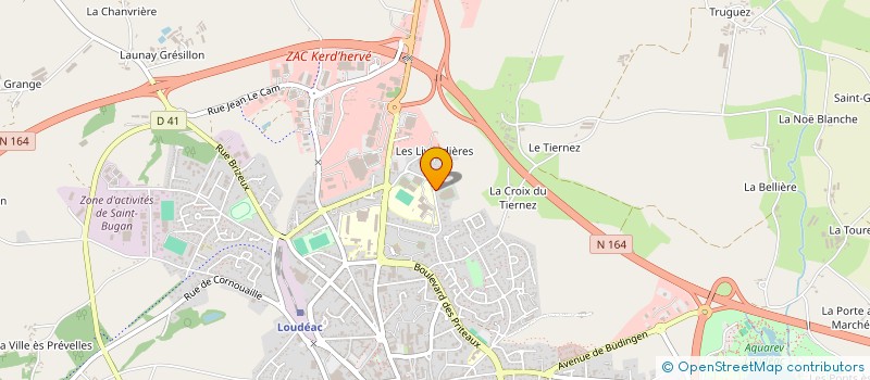 localisation de l'entreprise ESCAL'ARMOR à LOUDEAC