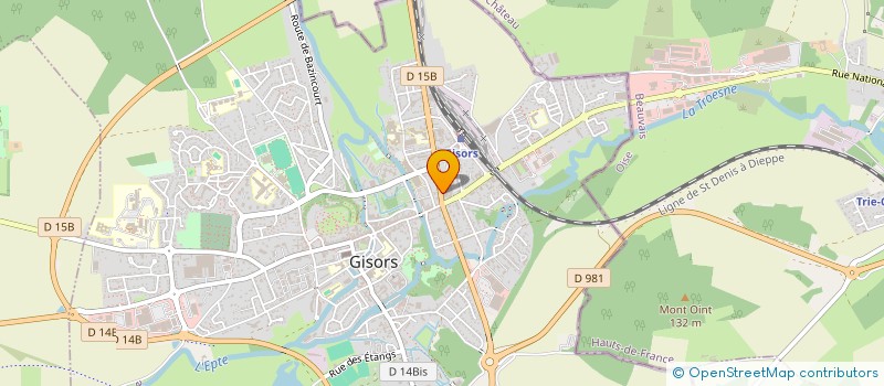 localisation de l'entreprise ESCAL'BIO à GISORS