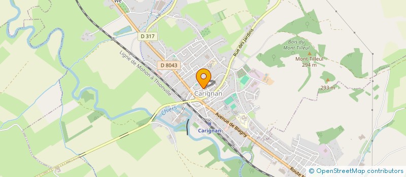 localisation de l'entreprise ESCAL EN YVOIS à CARIGNAN