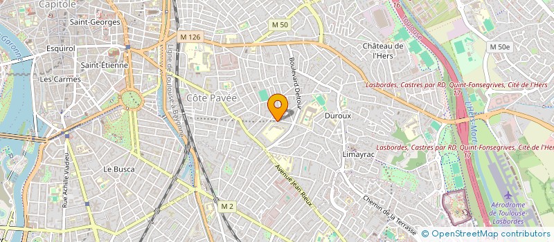localisation de l'entreprise ESCAL ESPACE SPORTIF CULTUREL AS LIMAYRA  TOULOUSE
