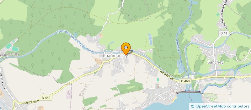 localisation de l'entreprise ESCAL'VOSGES  EPINAL