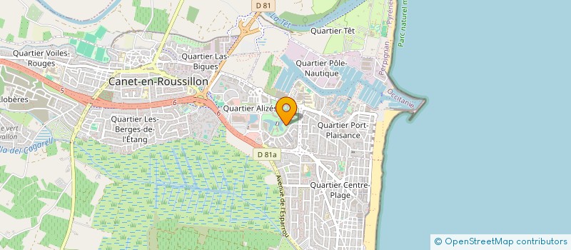 localisation de l'entreprise ESCALA  CANET-EN-ROUSSILLON