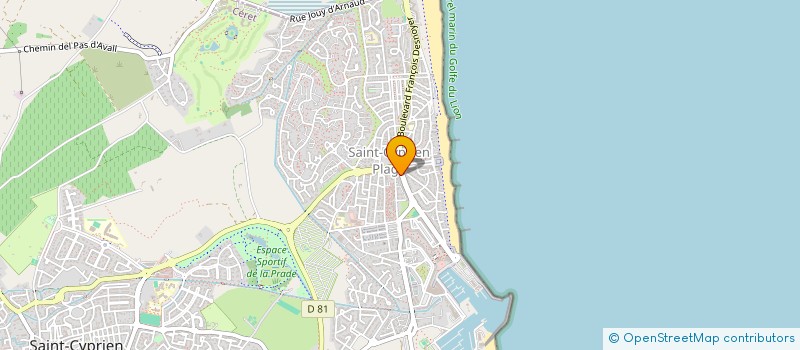 localisation de l'entreprise ESCALADA IMMOBILIER  SAINT-CYPRIEN