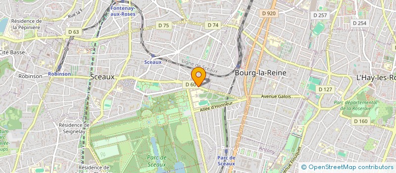 localisation de l'entreprise ESCALADA' SCEAUX à SCEAUX