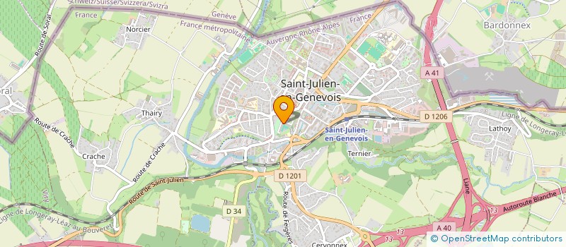 localisation de l'entreprise ESCALADE  SAINT-JULIEN-EN-GENEVOIS