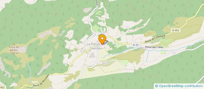 localisation de l'entreprise ESCALADE EVASION  LA PALUD-SUR-VERDON