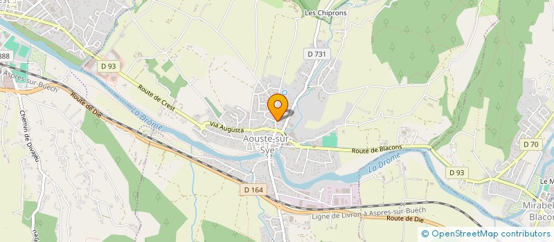 localisation de l'entreprise ESCALAO  AOUSTE-SUR-SYE