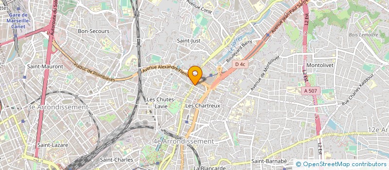 localisation de l'entreprise ESCALE 13 à MARSEILLE