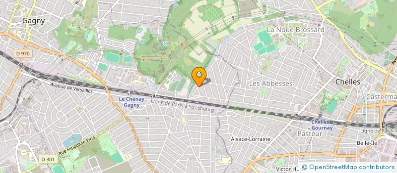 localisation de l'entreprise ESCALE à GAGNY