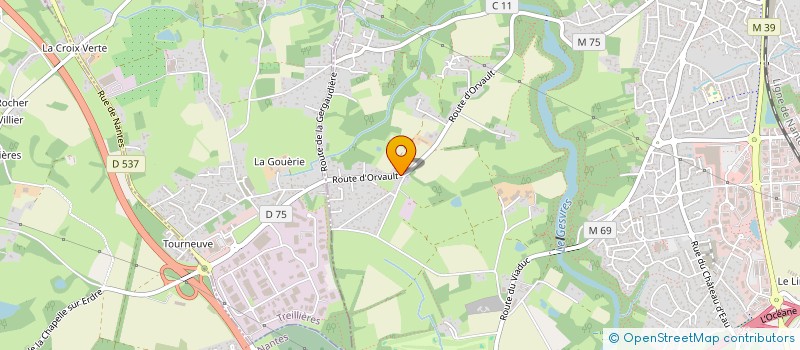 localisation de l'entreprise ESCALE 44 à LA CHAPELLE-SUR-ERDRE