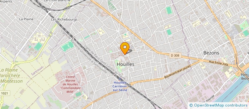localisation de l'entreprise ESCALE à HOUILLES