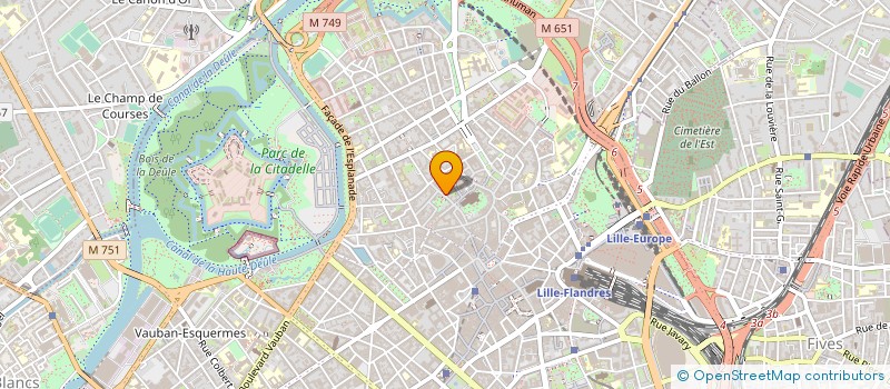 localisation de l'entreprise ESCALE à LILLE