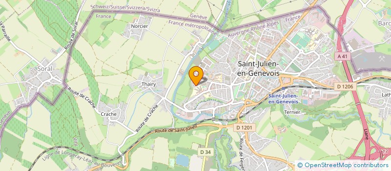 localisation de l'entreprise ESCALE 5  SAINT-JULIEN-EN-GENEVOIS