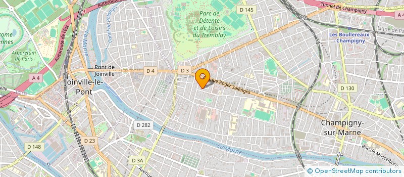 localisation de l'entreprise ESCALE à CHAMPIGNY-SUR-MARNE