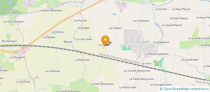 localisation de l'entreprise ESCALE A LA VILLE OUDRY  TORCE