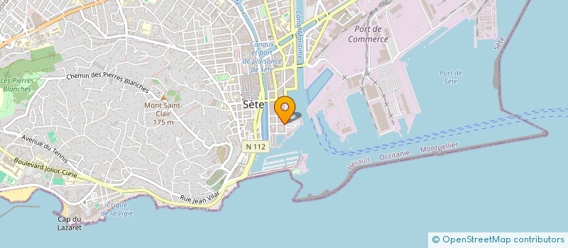 localisation de l'entreprise ESCALE A SETE à SETE